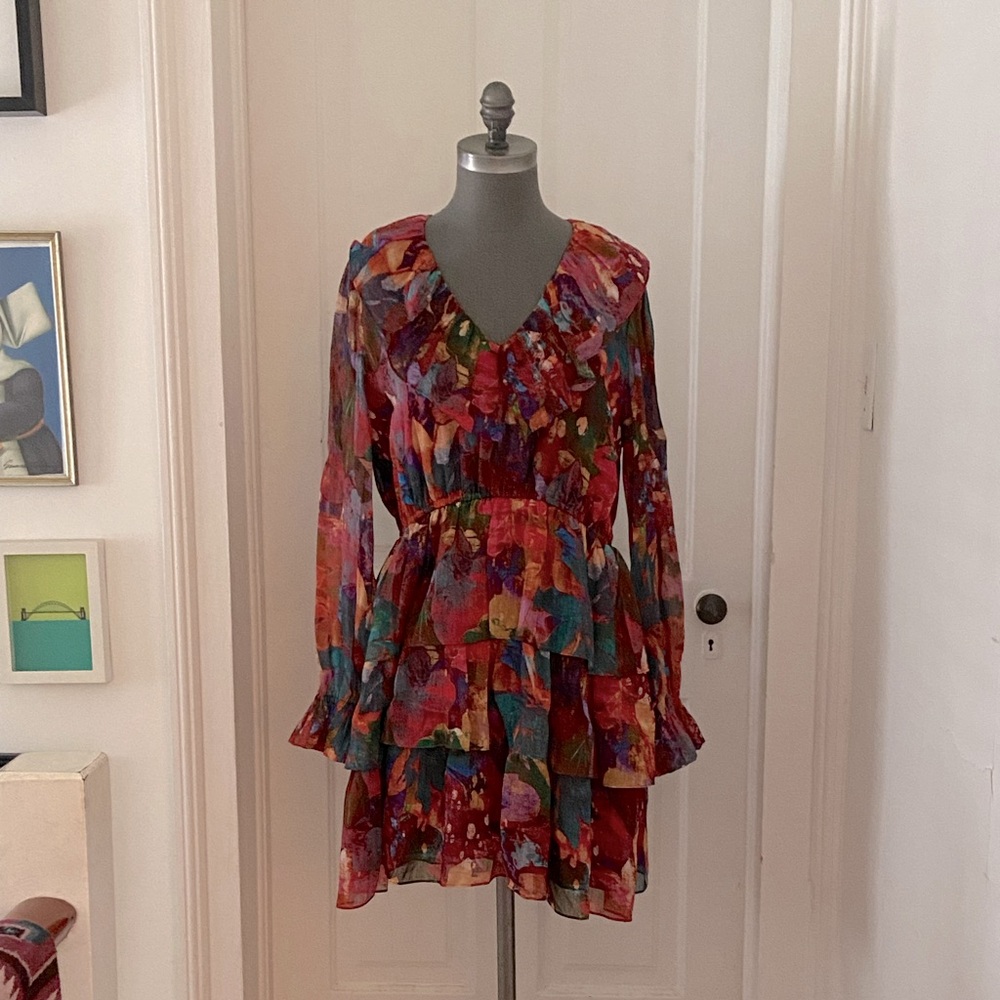 NWT Marie Oliver Una ruffle dress Medium